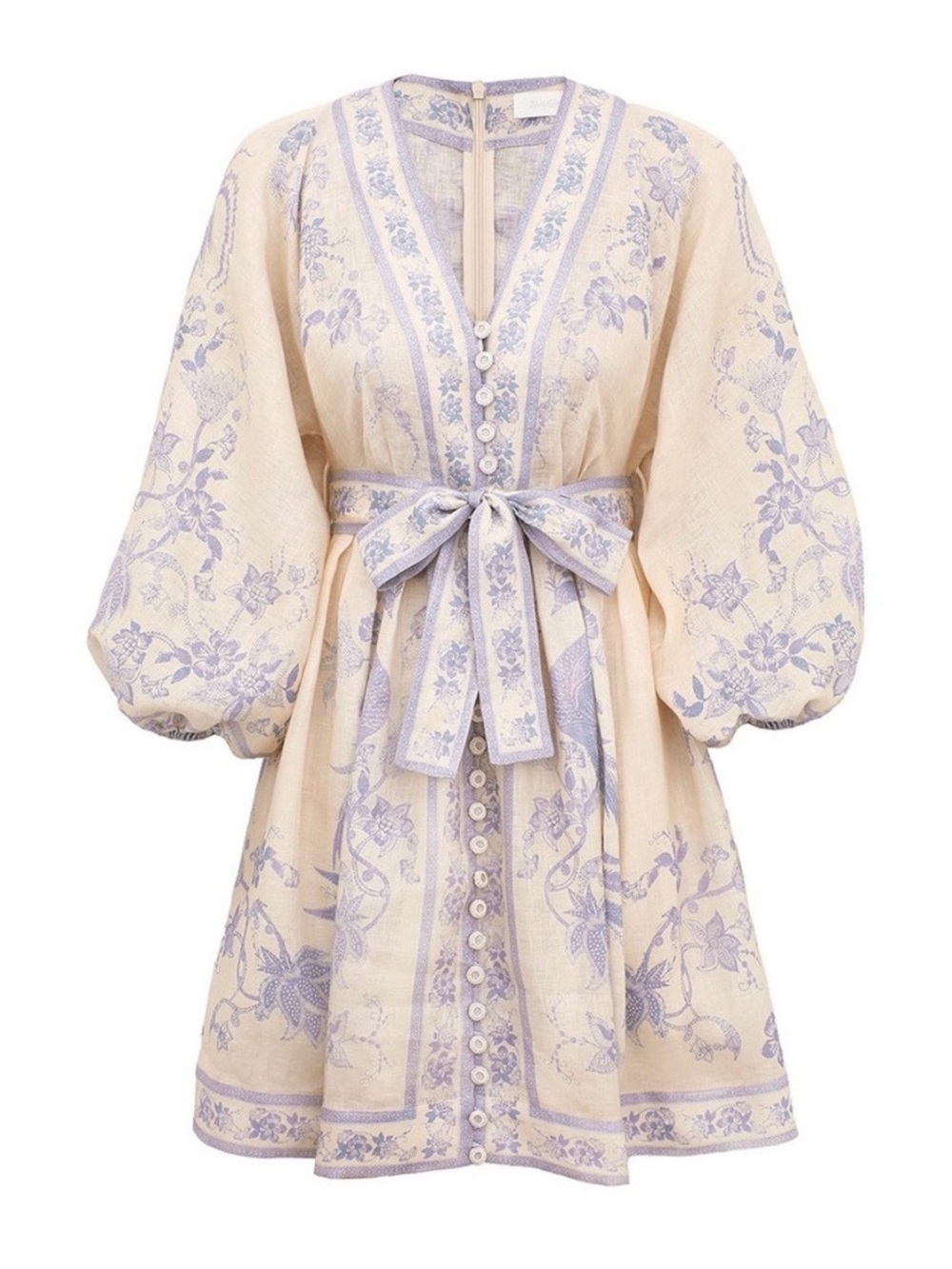 Zimmerman Indra Plunge Mini Dress Size0 - Picture 2 of 4